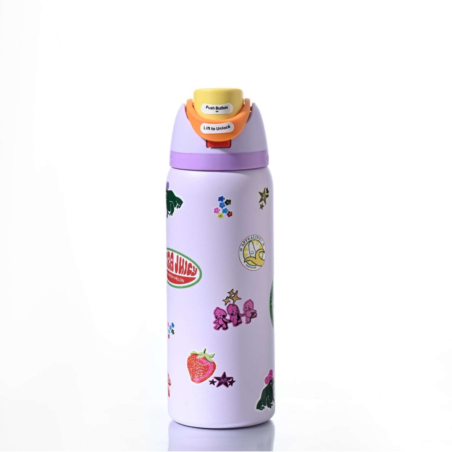 Vaso Aislado de Acero Inoxidable 304 Estilo Owala de Amazon con Asa, Botella de Agua Deportiva, Vaso de Doble Uso, Vaso para Agua, Regalo