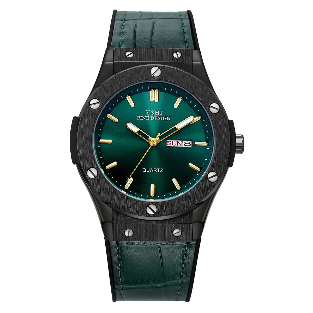 블랙 쉘 그린 표면 그린 벨트