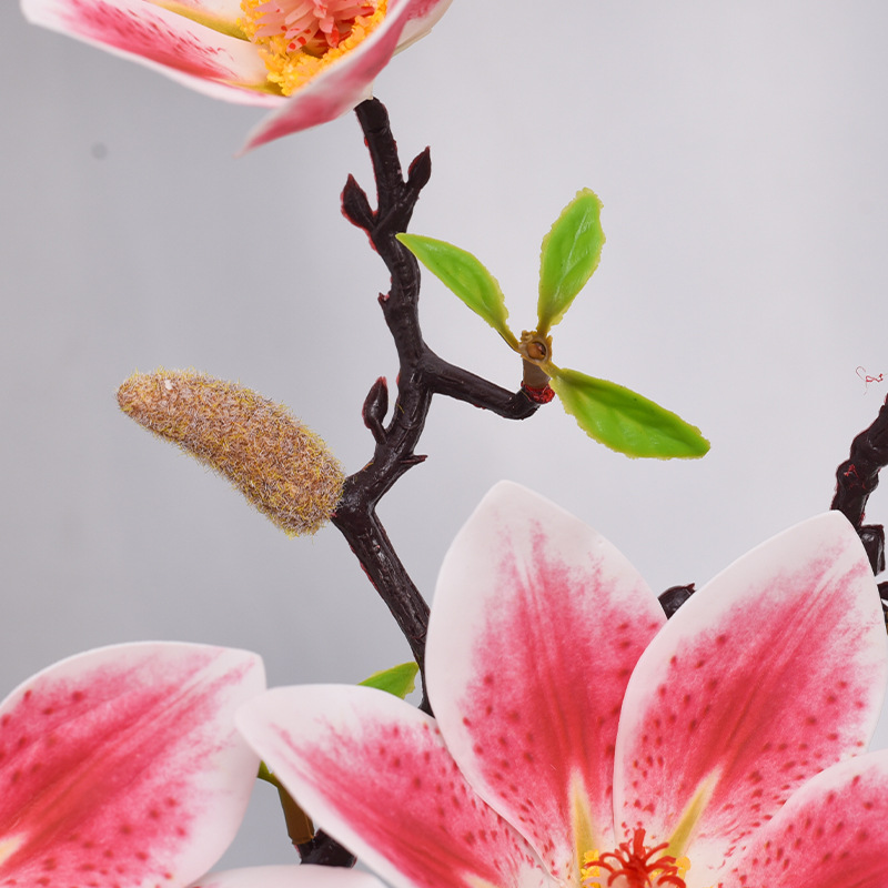 仿真花玉蘭花假花乾花花束客廳家居裝飾花擺設塑料花花藝擺件插花