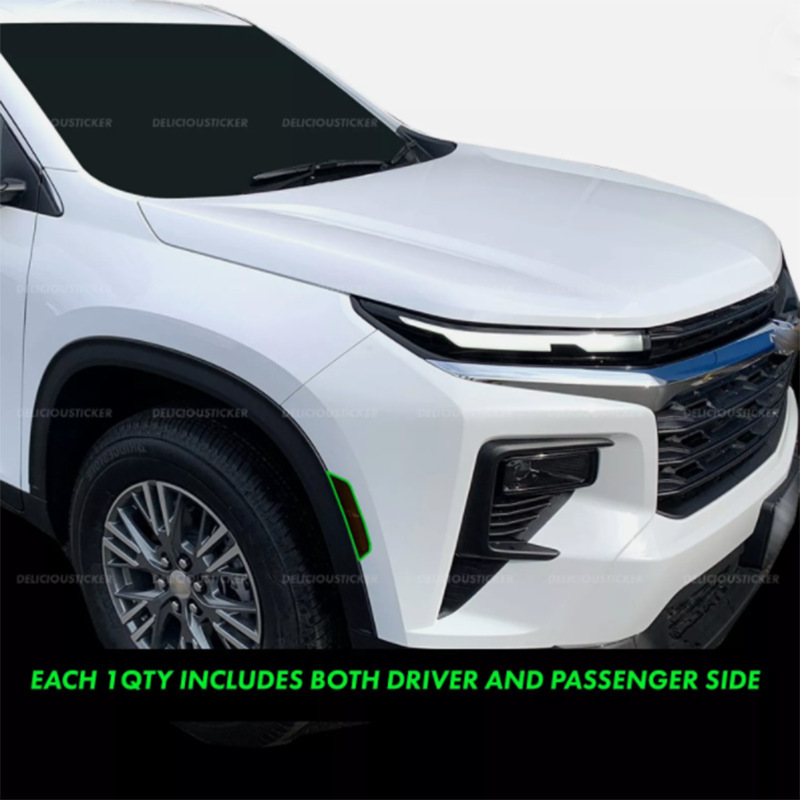 Aplicable a Chevrolet 2024 - 2025 delantero y trasero reflector de película de lámpara de vinilo cubierta de humo de tinta de decalca
