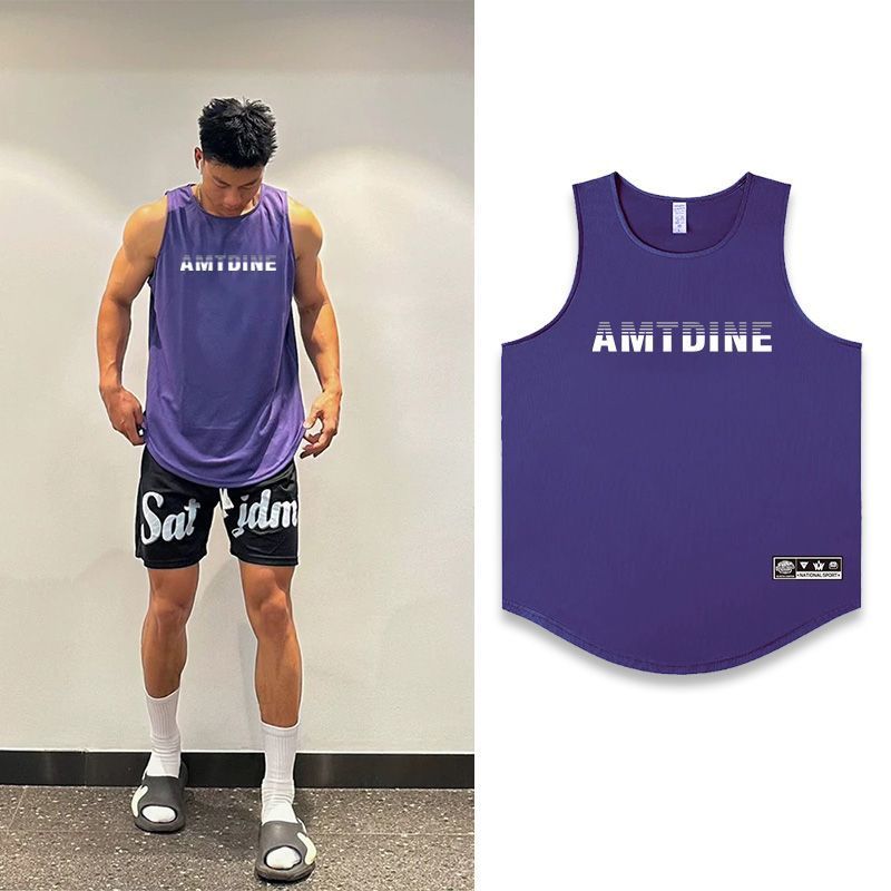 American Basketball Training Vest Shooting Vest Quick-Drying Mesh Loose Breathable Sports Summer Running Fitness Sleeveless