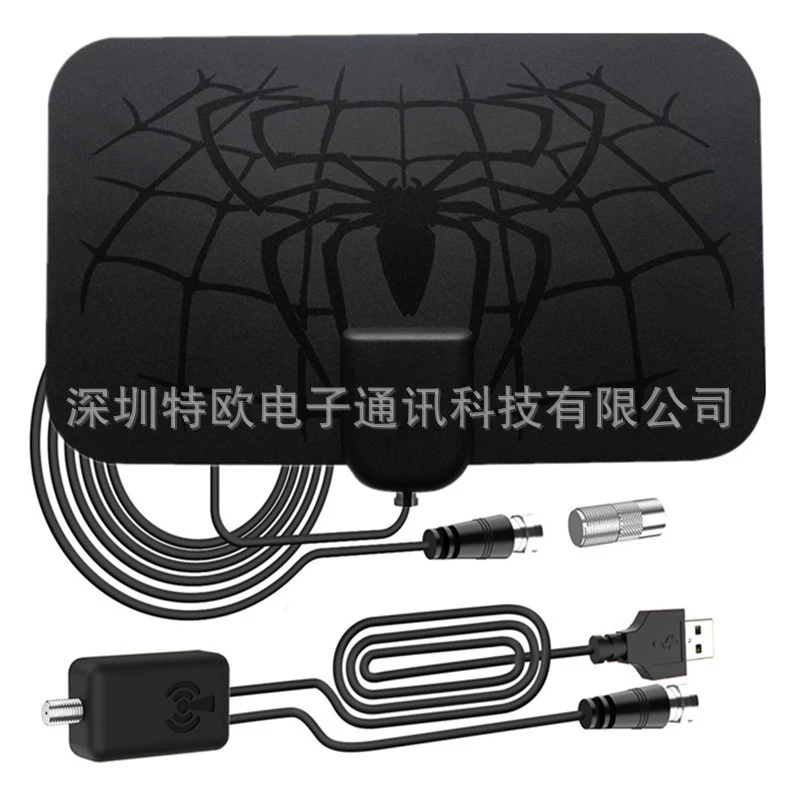 Мини-паук цифровой ТВ антенна встроенный усилитель HD ТВ антенна 4K DVB-T2 антенна