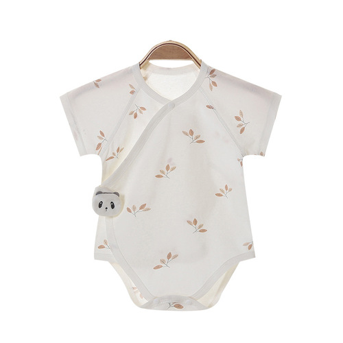 Baby clothes short-sleeve summer package diaper Aa class pure cotton newborn onesie baby triangular crawling suit air conditioning