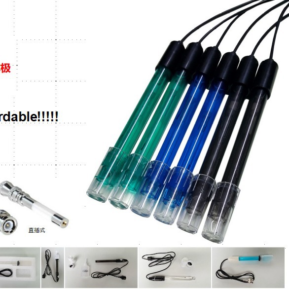 齐威酸度计标配复合电极E-201-C标配 复合电极选配电极保护液通用