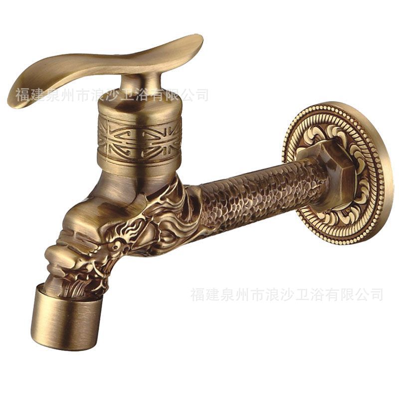 Antique-style washing machine faucet, European retro mop, pool faucet, thickened and lengthened, single-cooling 4 fen factory supply undefined