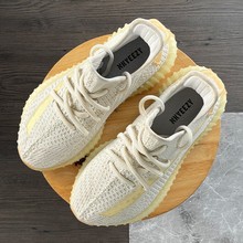 叙椰子鞋350灰橙2.0满天星莆田夏季新款男女透气运动鞋网面跑步鞋