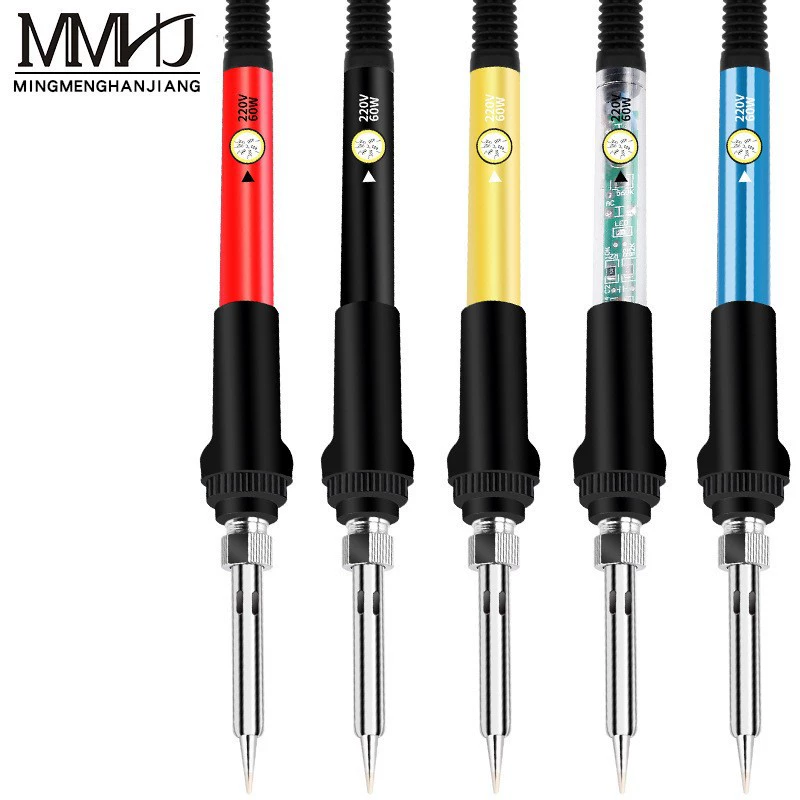 Электрический паяльник с внутренним нагревом, 806 ручка, электрический паяльник с регулируемой температурой, 60 Вт, постоянная температура, промышленный бытовой паяльник, сварочный набор