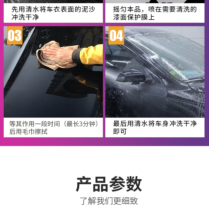 Car clothing color change film cleaning agent film maintenance liquid paint mask maintenance anti-aging car clothing cleaning agent wholesale