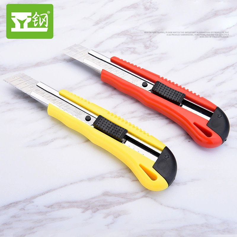 Азияn сталь пластиковый офисный канцелярский нож красоты Gong Knife простой портативный приправленный набор лезвия с нержавеющей сталью высокоуглеродный лезвие резной нож оптом