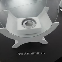 亚马逊新品桌面酒精壁炉拱门半圆真火燃烧火盆户外便携式烧烤火炉