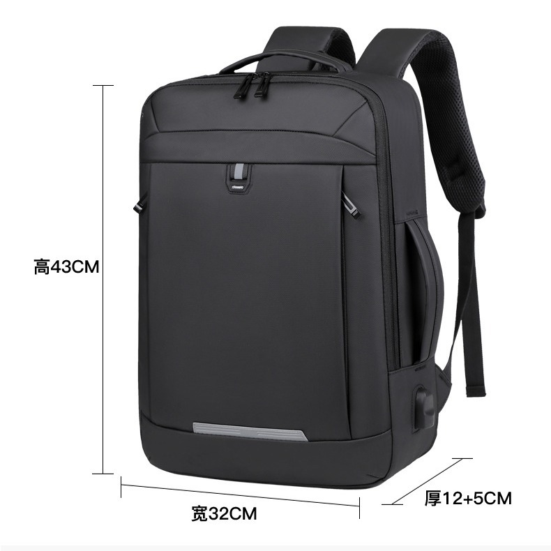 Mochila multifuncional transfronteriza para hombre, bolso para portátil de expansión, mochila de negocios de gran capacidad antisalpicaduras