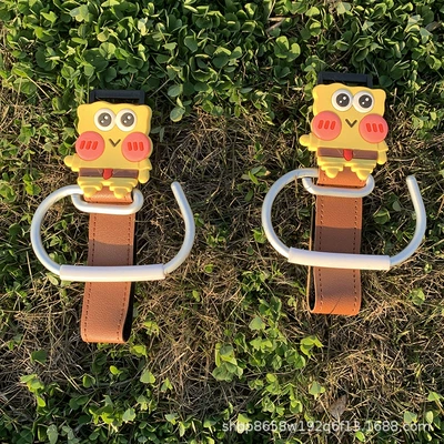 Other Electric Vehicle Accessories | decoration - aluminum-alloy-hook-spongebob-squarepants-brown-single