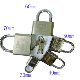 Manufacturer's Short Beam Lock Head, Large Rounded Corner Lock, Blade Lock, Waterproof and Rust-Proof Iron Padlock, Double Polished Packaging, Drop Shipping