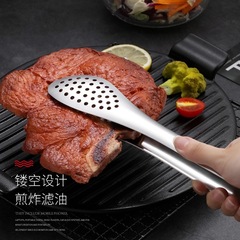 Stainless steel food tongs home kitchen steak tongs barbecue tongs meat tongs baking bread turner food tongs