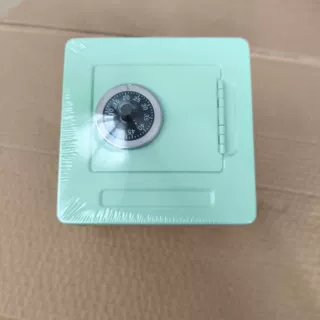 新款跨境创意手提存钱罐收纳盒小号带钥匙储物盒零钱盒带锁储钱罐