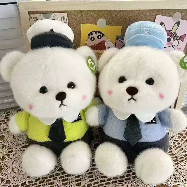 Police officer, with little bears