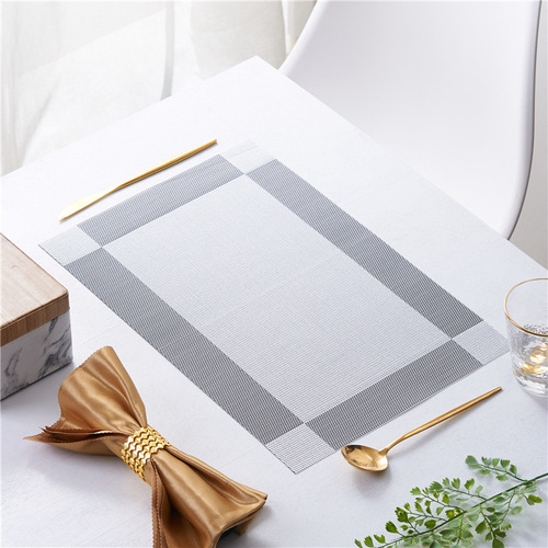 Japanese-style heat-insulating table mat, household Western-style oil-resistant Nordic PVC cloth mat, bowl mat, plate mat for cross-border dining