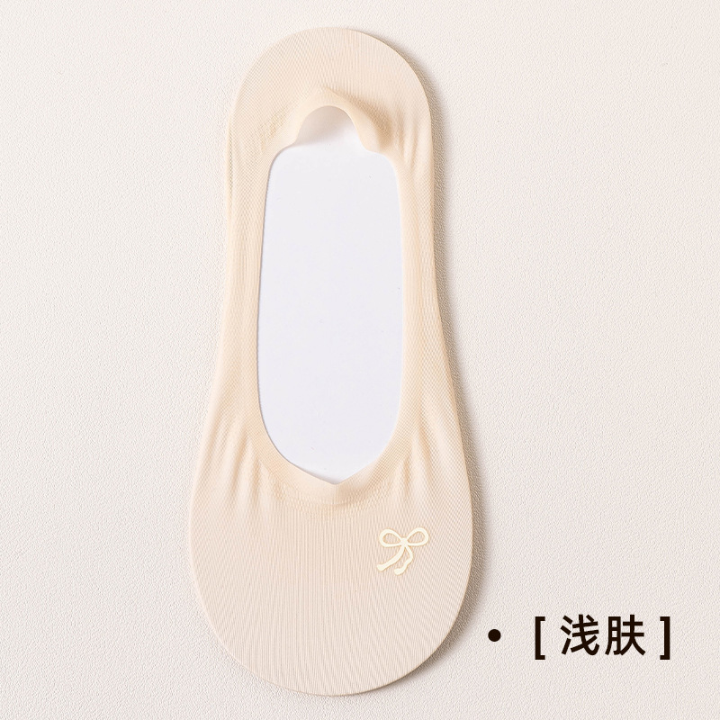 女性用ボートソックス、浅い口の見えないソックス、脱落しない、純綿底、消臭、抗菌、バタフライボートソックス、夏用滑り止め女の子ソックス|undefined