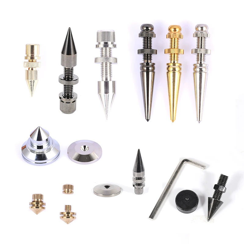 Динамик Ударопрочный гвоздь для ног Ударопрочный HIFI Fever Подушка для ног Сабвуфер Мебель Подъем высоты Гвоздь Новые аксессуары AV из чистой меди