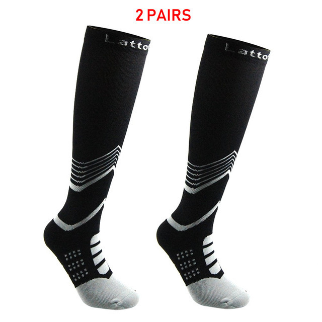 Knee High Compression Bike Socks Perfect for Men Running Sports Shin Splints Women Medical Edema Huai
