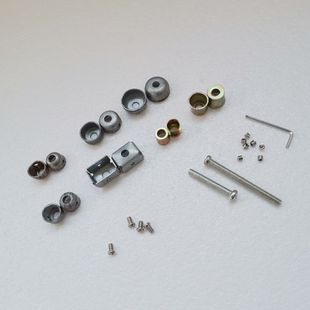 Handle Accessories Square Tube Round Tube Glass Door Handle Inner Card Bowl Stainless Steel Duck Tongue Horseshoe Foot Connection Parts Screws