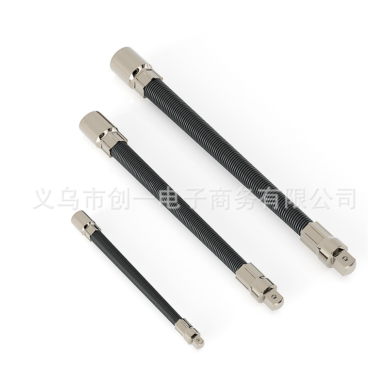 Varilla elástica suave 1/4 1/2 3/8 varilla de extensión manga primavera varilla larga llave eléctrica conexión universal eje flexible varilla de flexión