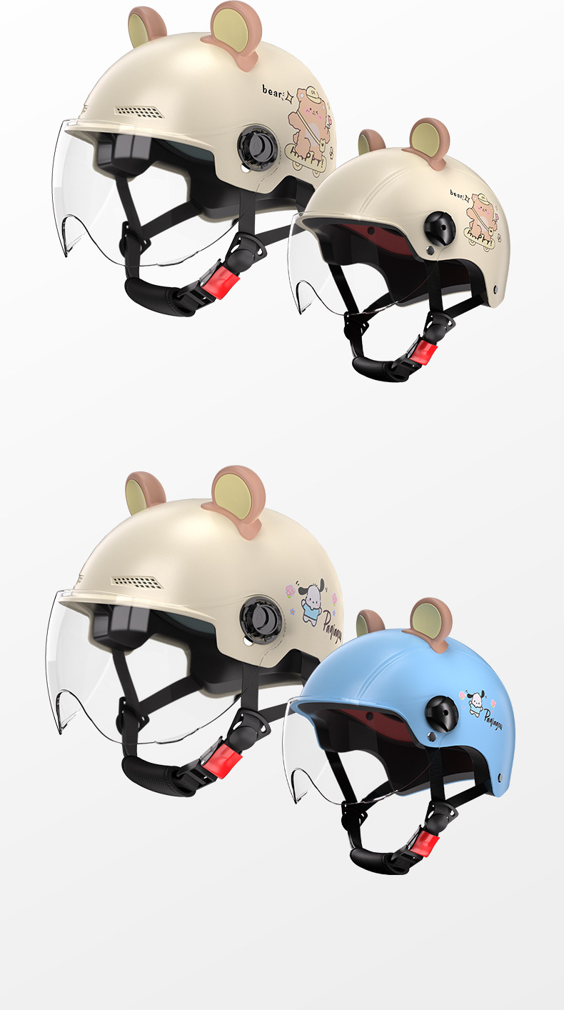 New National Standard Certified Electric Vehicle Helmet for Women, Summer Sun Protection, Battery Motorcycle Half Helmet, Men's All-Season Safety Helmet