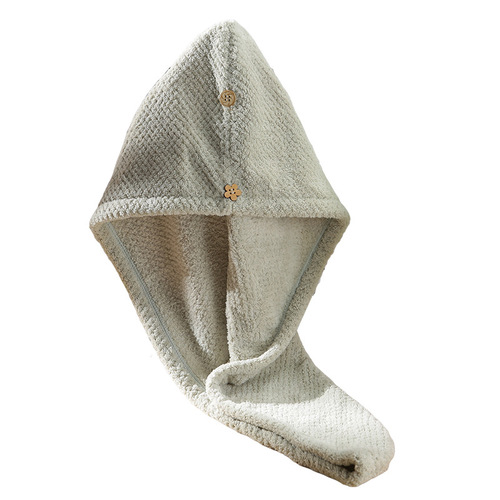 Thick Pineapple Wood Dry Hair Hat Absorbent Quick Dry Shower Cap for Women Super Fine Fiber Dry Towel Winter Head Scarf Wholesale