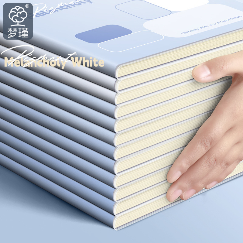 Cuaderno simple y elegante con funda de goma B5 gruesa, pequeño, fresco y portátil A5, esencial para el aprendizaje de oficina