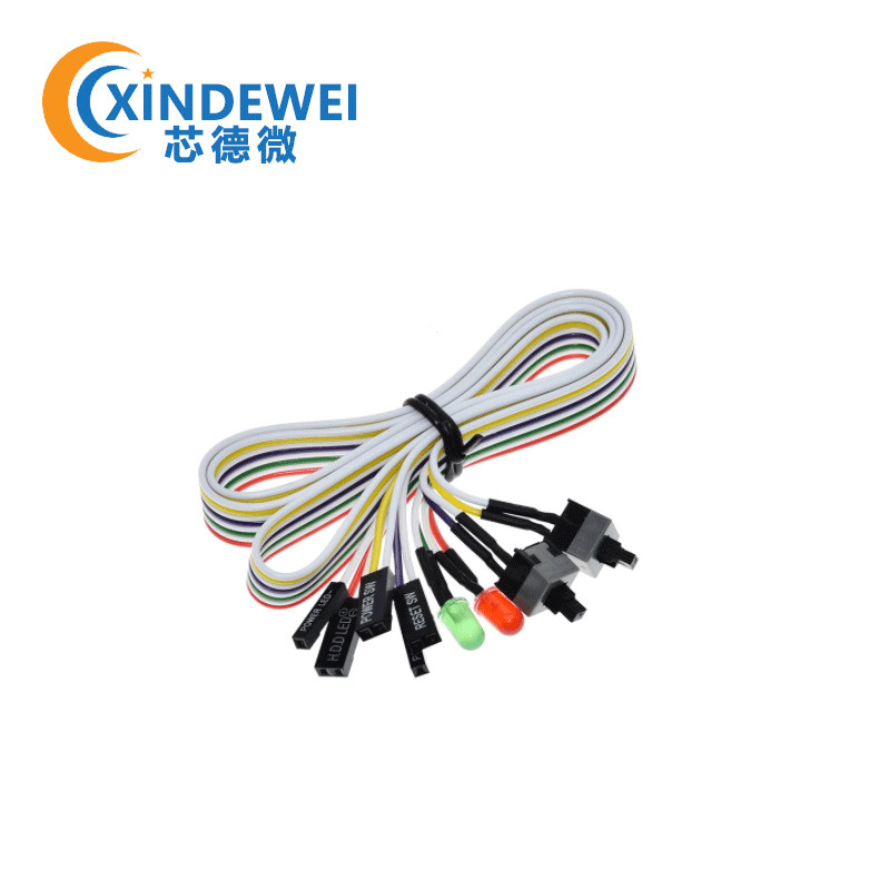 Boot Button chassis desktop computer host switch line restart line POWER key RESET connection jumper