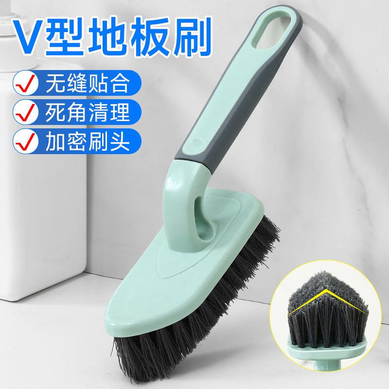 Floor Brush Toilet Bathroom Multi-Functional Decontamination Cleaning Brush Bathroom Tile Wall Bathtub No Dead Corner Floor Brush