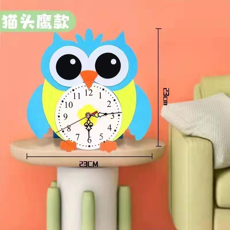 フェルト時計diy手作り不織布材料バッグ手作り時計自作時計飾りストラップ|undefined