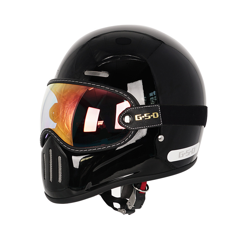 Motosiklet kaskı (dəbilqə) — Motuoche Motorbike Helmet - starry-sky-black-colored-lens-m55-56