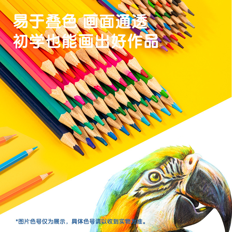 Deli color pencil 24 colors 36 colors 48 colors 72 colors water soluble oily color lead coloring color pencil painting suit