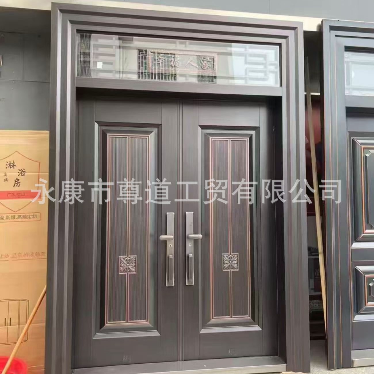 批发湖北阳新农村入户大门大冶自建房大门黄石锌合金大门