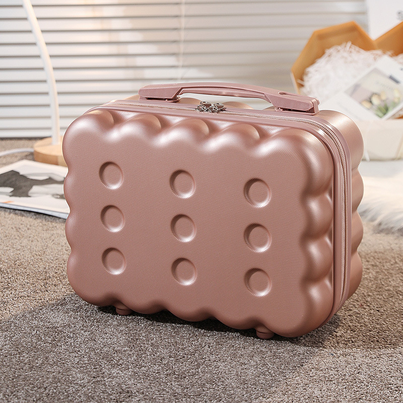 2024 nuevo estuche cosmético portátil de 14 pulgadas, equipaje pequeño, recuerdo femenino de dibujos animados, caja de almacenamiento, caja de regalo de embalaje al por mayor