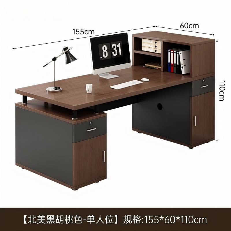 Mesa de oficina de personal de escritorio moderno simple escritorio de computadora de oficina combinación de sillas 2 persona 4 persona asiento de tarjeta de pantalla de personal
