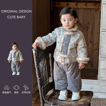 2025冬季新款儿童男女童小棉袄宝宝婴儿新中式棉衣国风棉服外套