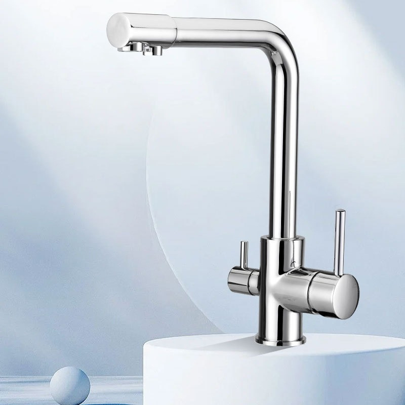 Cocina de extracción tipo agua de lluvia volante grifo fregadero de acero inoxidable lavabo de verduras mezcla de agua caliente y fría retráctil agujero único transfronterizo mayorista