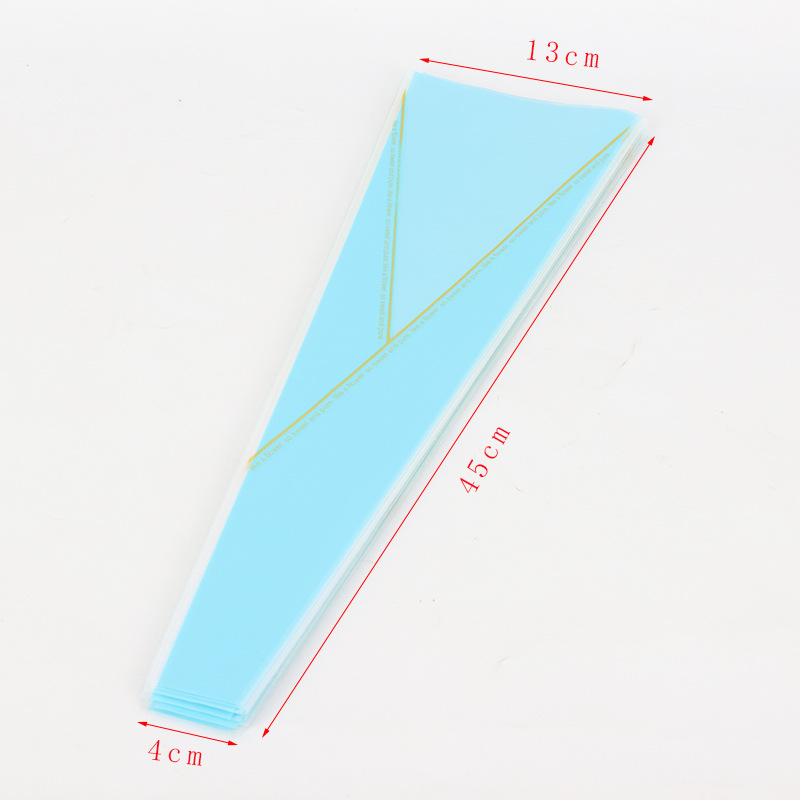 Día del maestro corona sola bolsa Rosa bolsa de embalaje ramo triángulo bolsa tienda de flores flor floral material de embalaje al por mayor