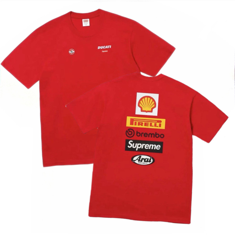 SUP潮牌SS25  Short-sleeved T-shirt 美潮街潮短袖T恤|undefined