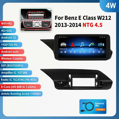 Suitable for 13-14 Model Mercedes-Benz E-Class Central Control W212 E200 E230 E260 E300 Android Navigation System (DVD Navigation) - 45-host-432g-1025inch-suitable-for-13-14-mercedes-benz-e-class-w212-e200-e230-e260-e300-s212
