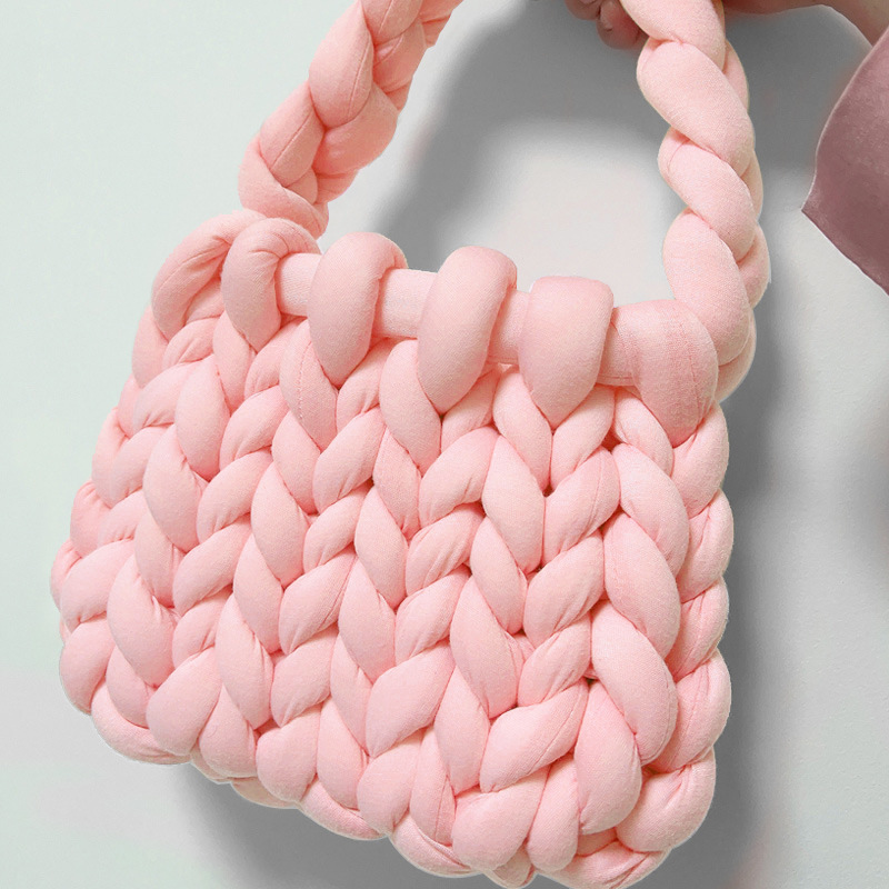 Accesorios de relleno de algodón islandés hilo diy bolsas de mano tejidas alfombras de alfombra de hilo de lana super gruesa ganchillo