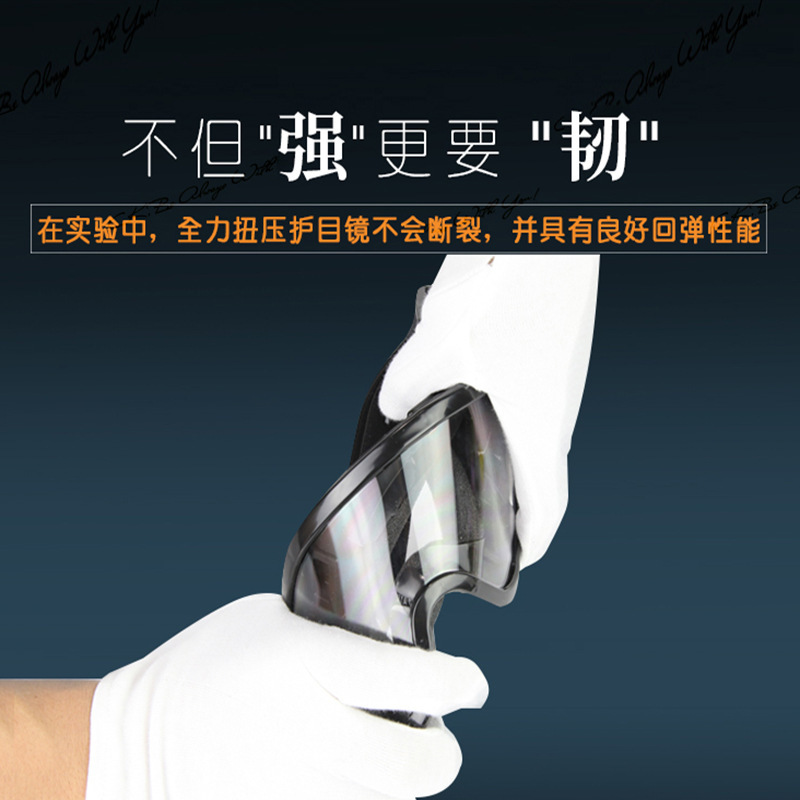 Nuevas gafas de protección anti-fog hombre polvo a prueba de salpicaduras transparente a prueba de arena a prueba de viento soldadura industrial gafas de protección laboral marco negro