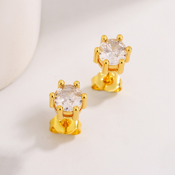fashionable classic elegant universal earrings with zircon for men…