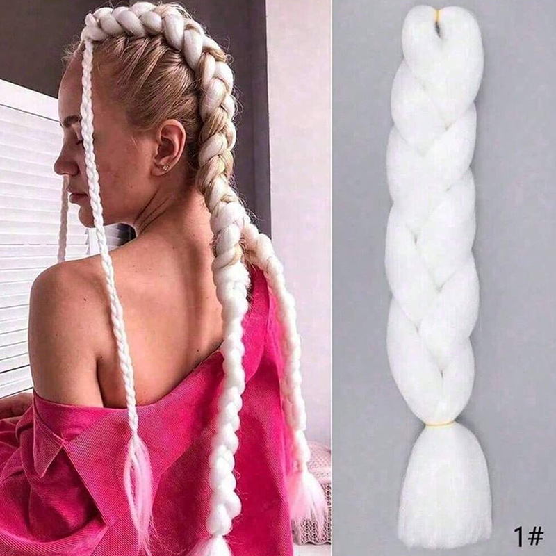 Peruca de trenza africana mujer color trenza artefacto de alta temperatura seda de trenza cabello cabello cab