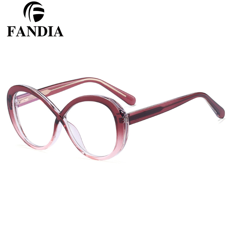 82077 Comercio exterior nuevo color a juego anti luz azul gafas TR90 gafas redondas marco gafas de moda Marco en stock venta al por mayor