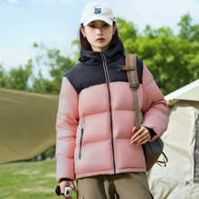 冬季爆款羽绒服男女时尚潮牌连帽羽绒服50白鸭绒情侣款潮牌羽绒服