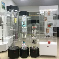 Акриловый прозрачный вращающийся шкаф для демонстрации косметики, парфюмерии, часов, очков, стоматологических инструментов и сережек в салоне красоты