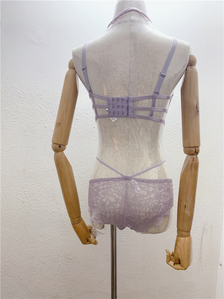 Damen Spitzen Bh Und Slip Set Mit Neckholder Und Verschluss_voghion.com